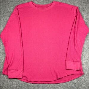 Time and Tru Vibrant Pink Long Sleeve Tee